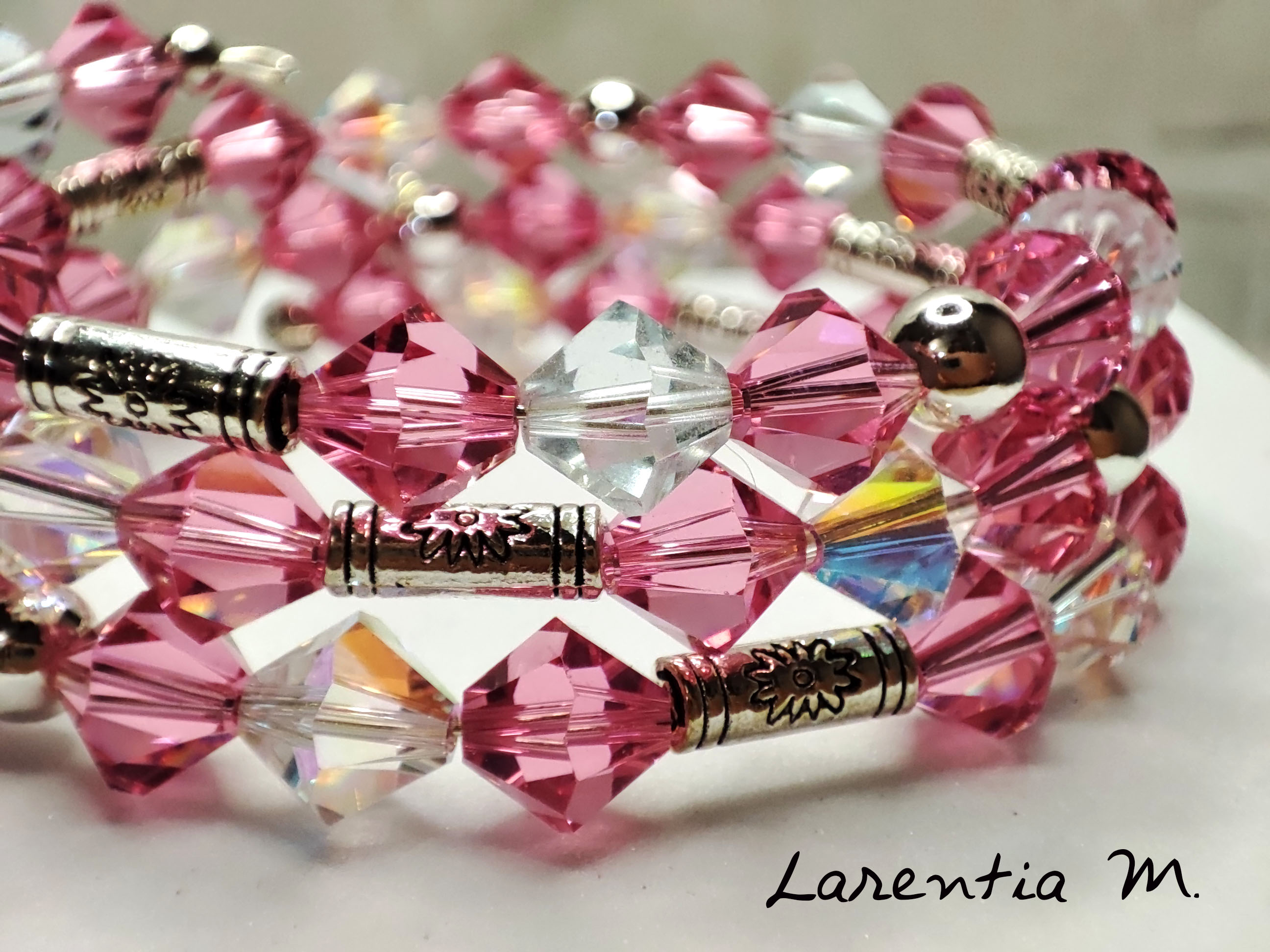 bracelet cristal rose